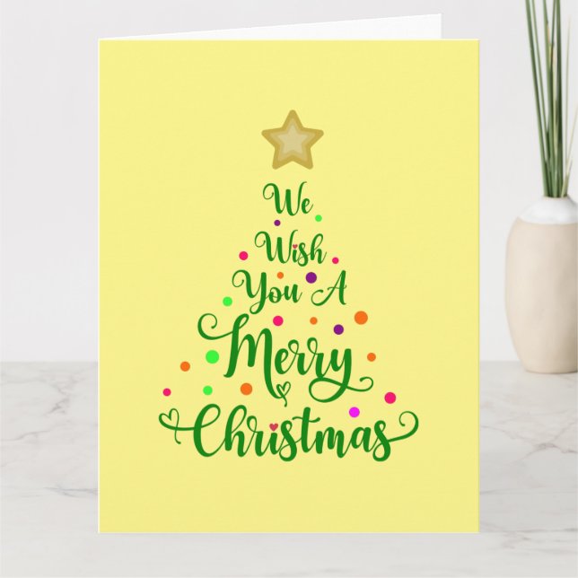 We wish you a merry Christmas Card (Front)
