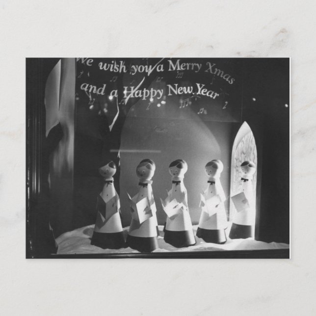 We wish you a Merry Christmas Holiday Postcard (Front)