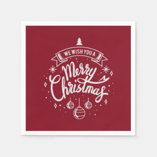 We Wish You a Merry Christmas  Napkin