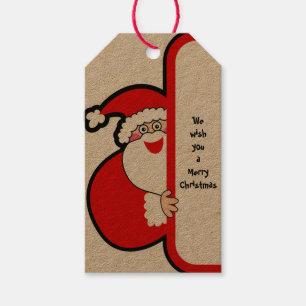 We wish you a Merry Christmas, Santa Gift Tags