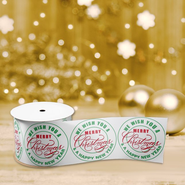 We Wish You A Merry Christmas Satin Ribbon (Creator Uploaded)