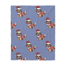 We wish you a merry christmas with cute dog santa