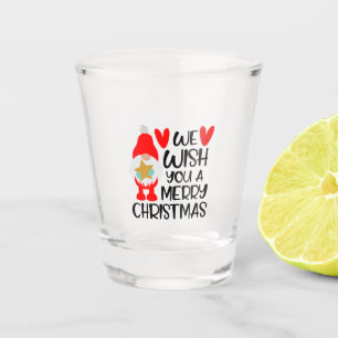 We Wish You A Very Merry Christmas Shot Glass