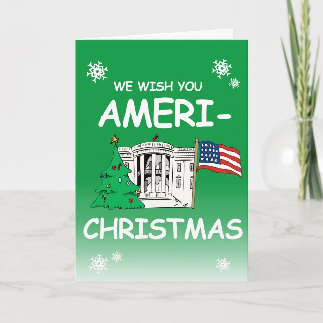We Wish You Ameri-Christmas From Biden Harris 2020 Holiday Card (Front)