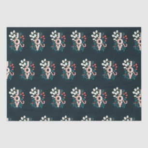 We Wish You JOY, Christmas Candy Cane & Foliage Tissue Paper