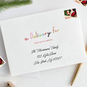 We wish you MERRY CHRISTMAS & COLORFUL NEW YEAR Envelope