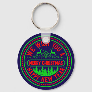 We Wish You Merry Christmas Happy New Year-13395 Keychain