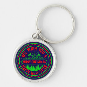 We Wish You Merry Christmas Happy New Year-13395 Keychain