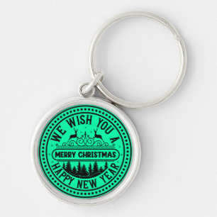 We Wish You Merry Christmas Happy New Year-66244 Keychain