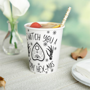We Witch You A Merry Hex-Mas Paper Cups