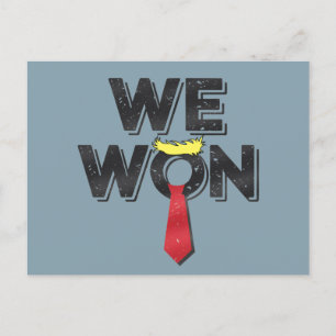 We Won Donald Trump 2024 Postcard