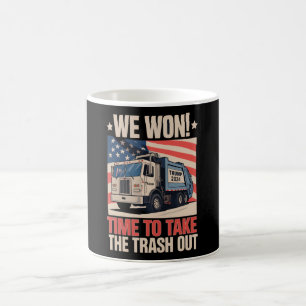 We Won Time To Take The Trash Out Trump 47 Coffee Mug