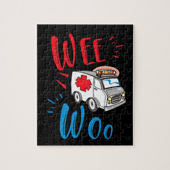 we woo ambulance doctor nurse jigsaw puzzle (Vertical)