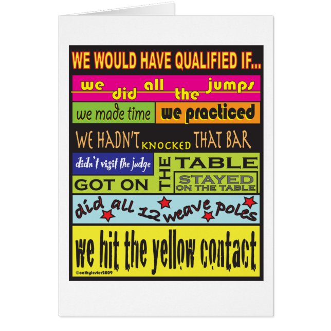 We Would Have Qualified.... (Front)