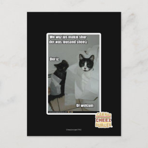 We wuz jus makin sur postcard