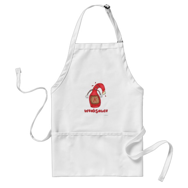 Weak Sauce Funny Condiment Cartoon Motto Standard Apron (Front)