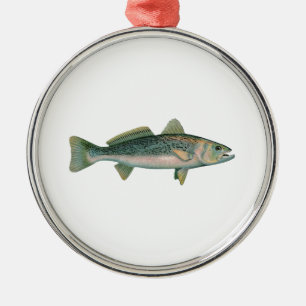 Weakfish - Seatrout - Squeteague Metal Ornament
