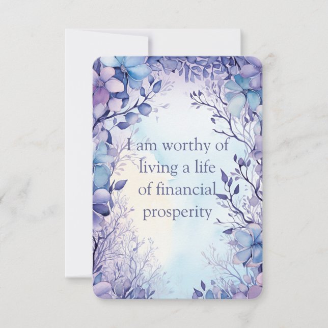 Wealth Affirmation Cards 3.5"x5" (Front)