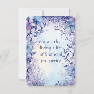 Wealth Affirmation Cards 3.5"x5"