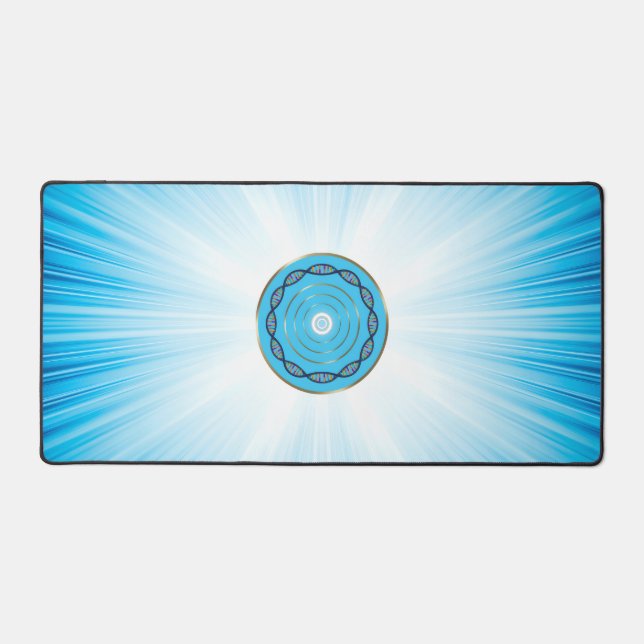 Wealth and happiness manifestation art for desk mat (Front)