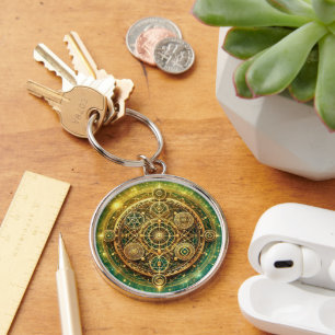 Wealth Flow Sigil Keychain