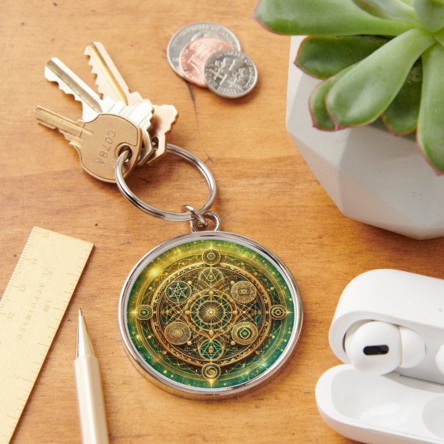 Wealth Flow Sigil Keychain (Desk)