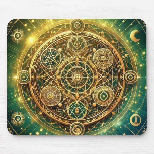 Wealth Flow Sigil Mouse Pad (Front)