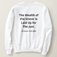 Wealth For the Just. Black and White Modern