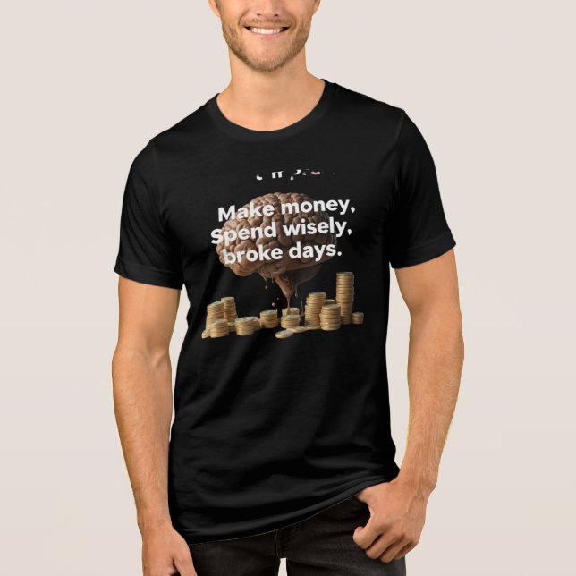 Wealth Mindset T-Shirt – Smart Money Quote Tee for (Front)