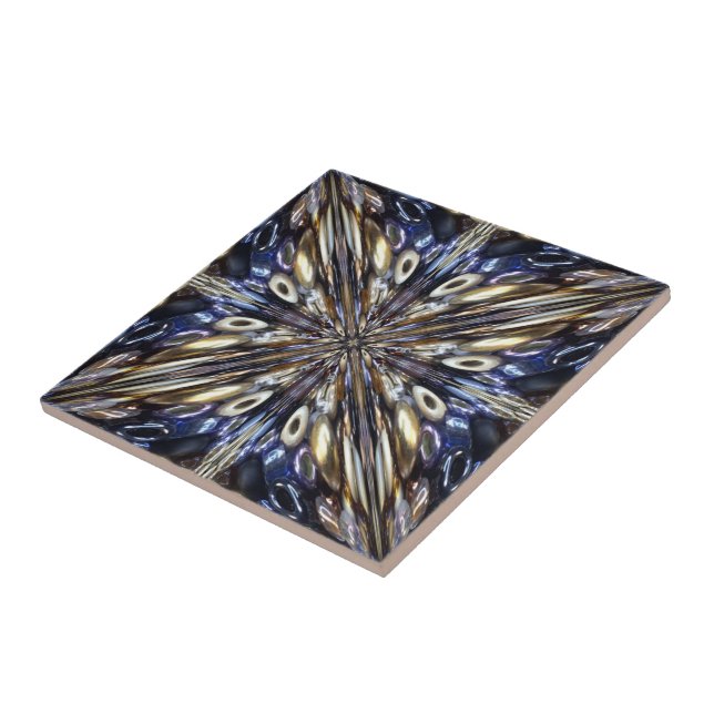 Wealth Of Seed Beading Abstract Pattern Tile (Side)