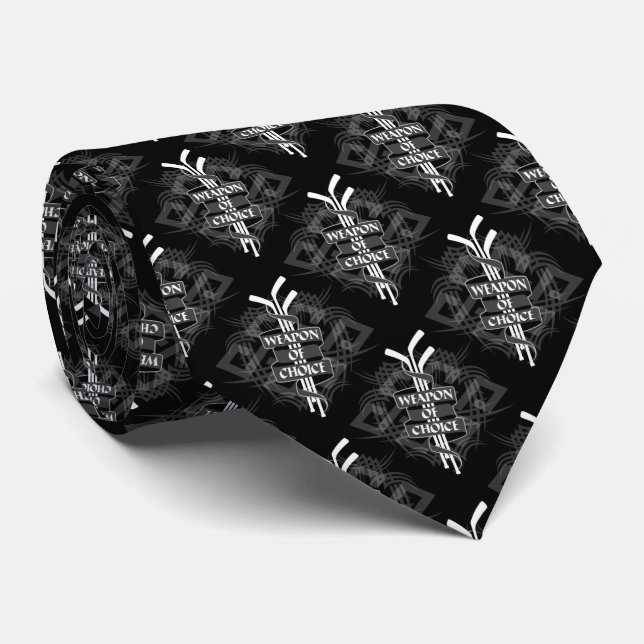 Weapon Of Choice (Hockey) Neck Tie (Rolled)