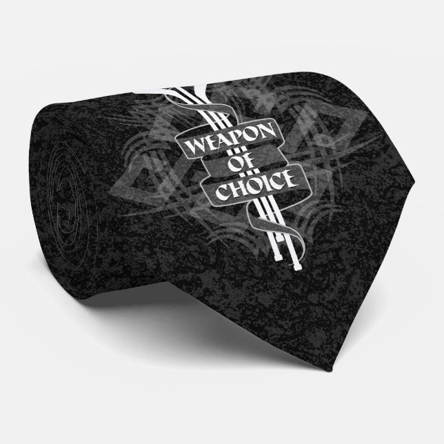 Weapon Of Choice (Hockey) Tie (Rolled)