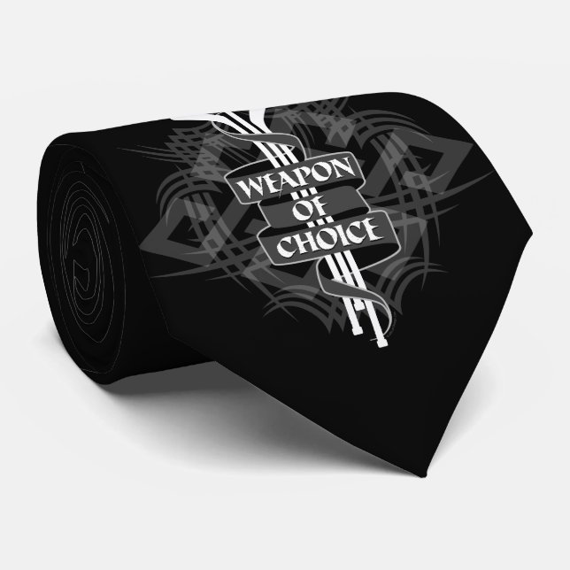 Weapon Of Choice (Hockey) Tie (Rolled)