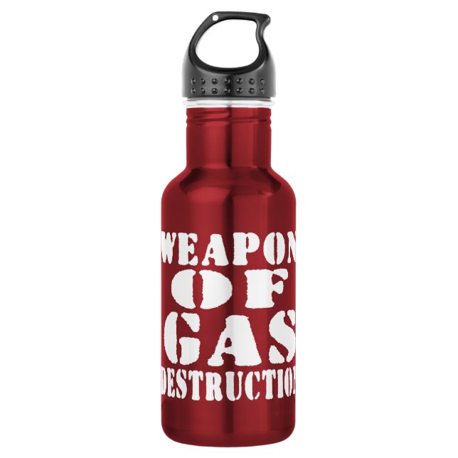 Weapon Of Gas Destruction 532 Ml Water Bottle (Front)
