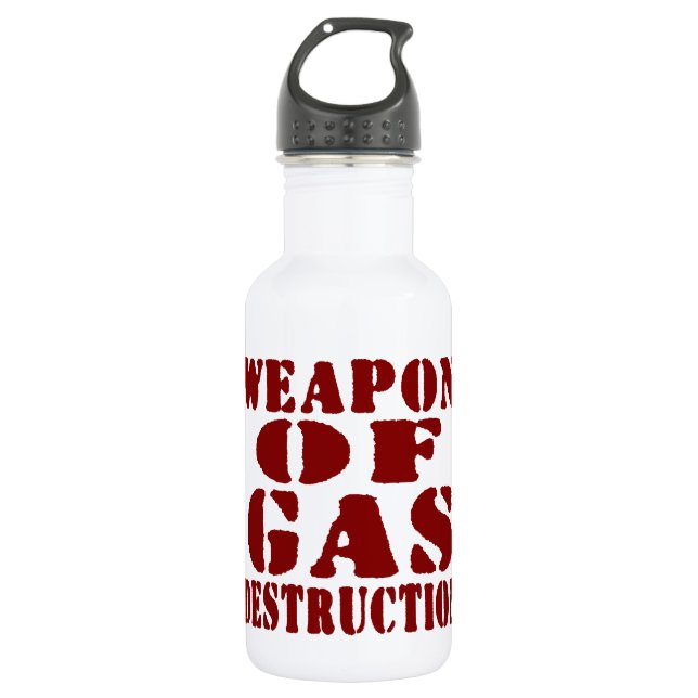 Weapon Of Gas Destruction 532 Ml Water Bottle (Front)