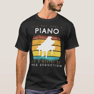 Weapon of Mass Seduction Piano Tee - Playful Keys 