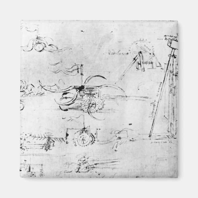 Weaponry designs, fol. 40v-a magnet (Front)