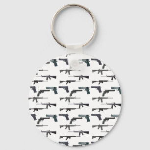 Weapons Collage Keychain