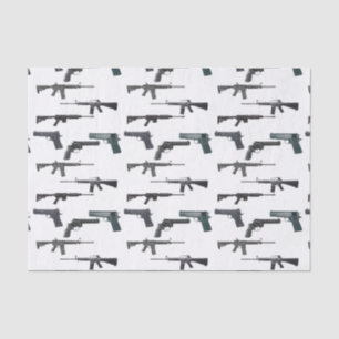 Weapons Collage Tissue Paper