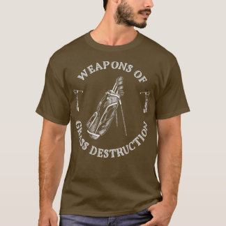 Weapons Of Grass Destruction Funny Golf T-Shirt