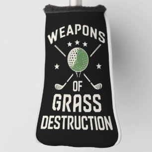 Weapons of Grass Destruction Golf Clubs Sarcastic Head Cover
