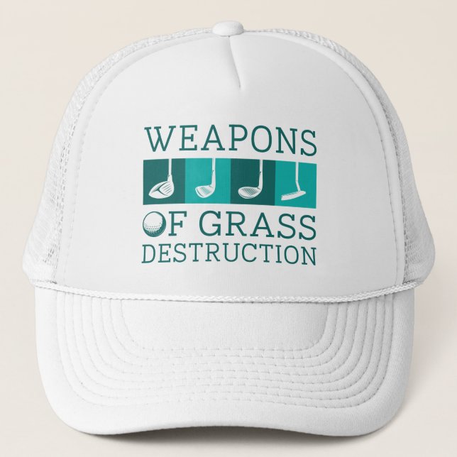Weapons Of Grass Destruction Trucker Hat (Front)