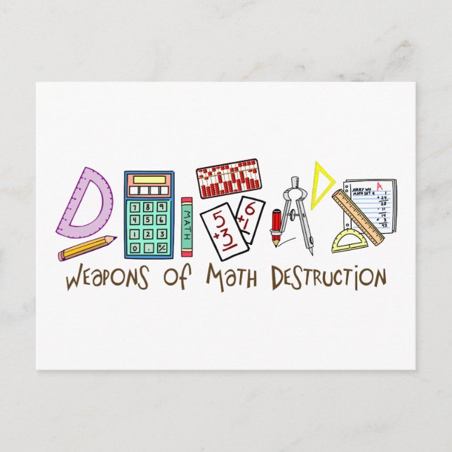 Weapons Of Math Destruction Postcard (Front)