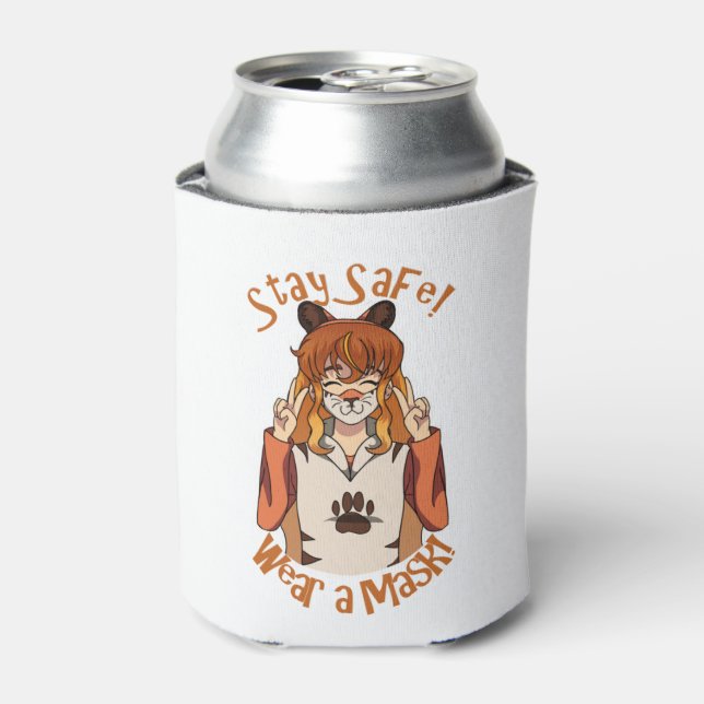 Wear a Mask! Can Cooler (Can Front)