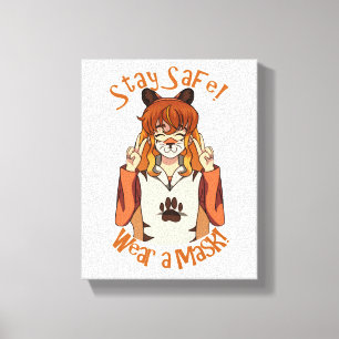 Wear a Mask! Canvas Print