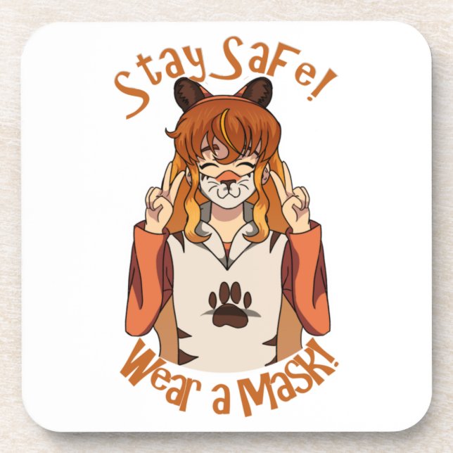 Wear a Mask! Coaster (Front)