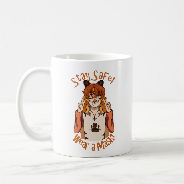 Wear a Mask! Coffee Mug (Left)