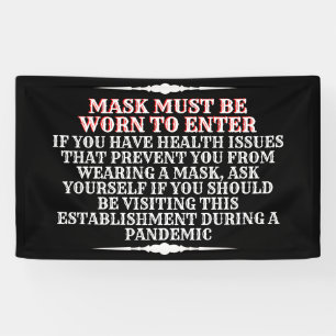 Wear A Mask Message Banner