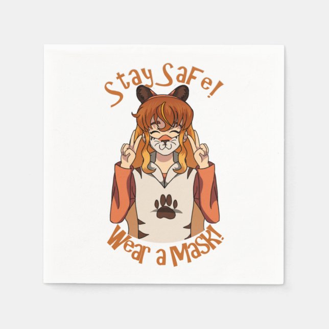 Wear a Mask! Napkin (Front)