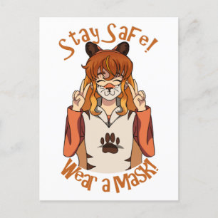 Wear a Mask! Postcard